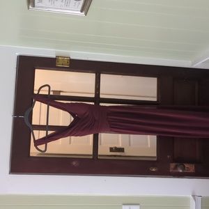 David's Bridal Bridesmaid Dress Wine